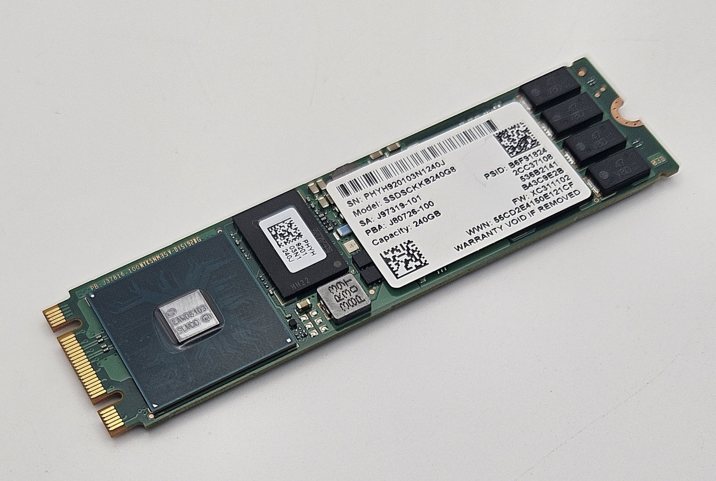 Intel D3 S4510 240GB TLC SATA 6Gbps M.2 2280 SSD 100% SSDSCKKB240G80