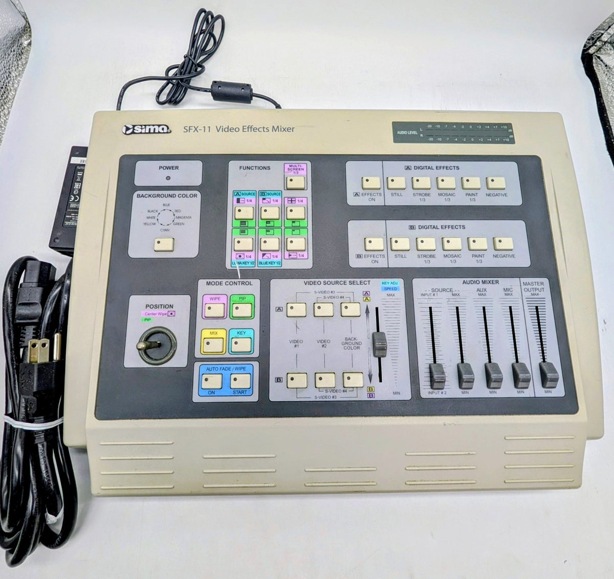 Vintage Sima SFX-11 Video Effect Mixer and Switcher NTSC/PAL0