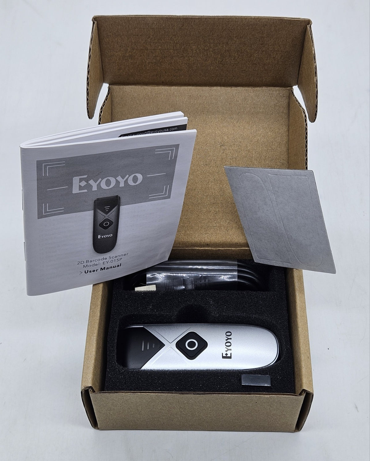 NEW Eyoyo Mini Portable Pocket 2D Bluetooth/Wireless Barcode Scanner EY-015P0