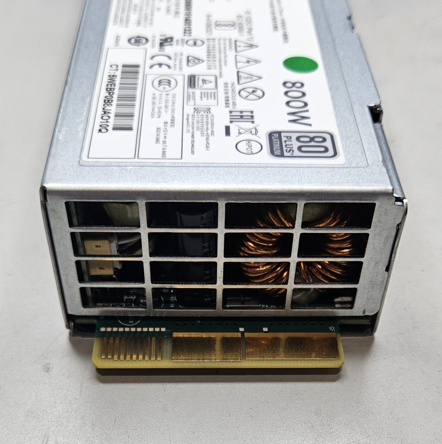 LOT OF 2 HP 800W Flex Slot 80 Plus Platinum Hot Plug Power Supply 866730-0013