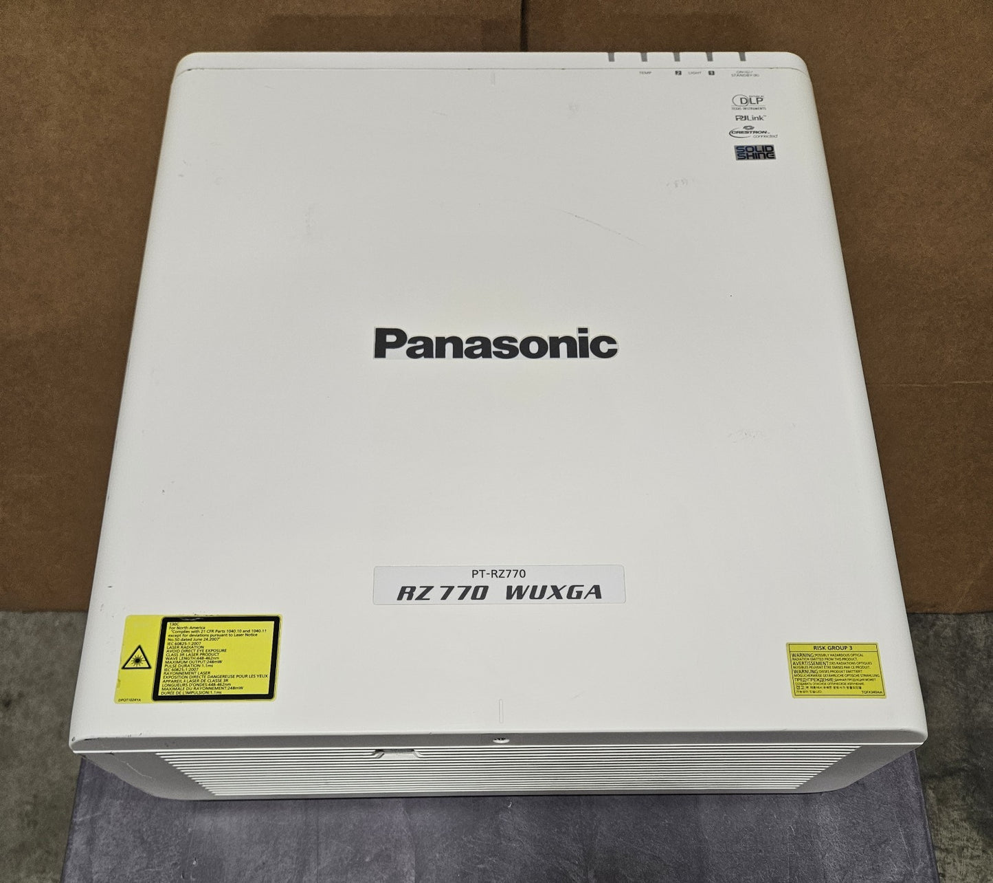Panasonic Laser WUXGA DLP 7000 Lumens Projector 4925 Hours 4893 Lamp PT-RZ7702