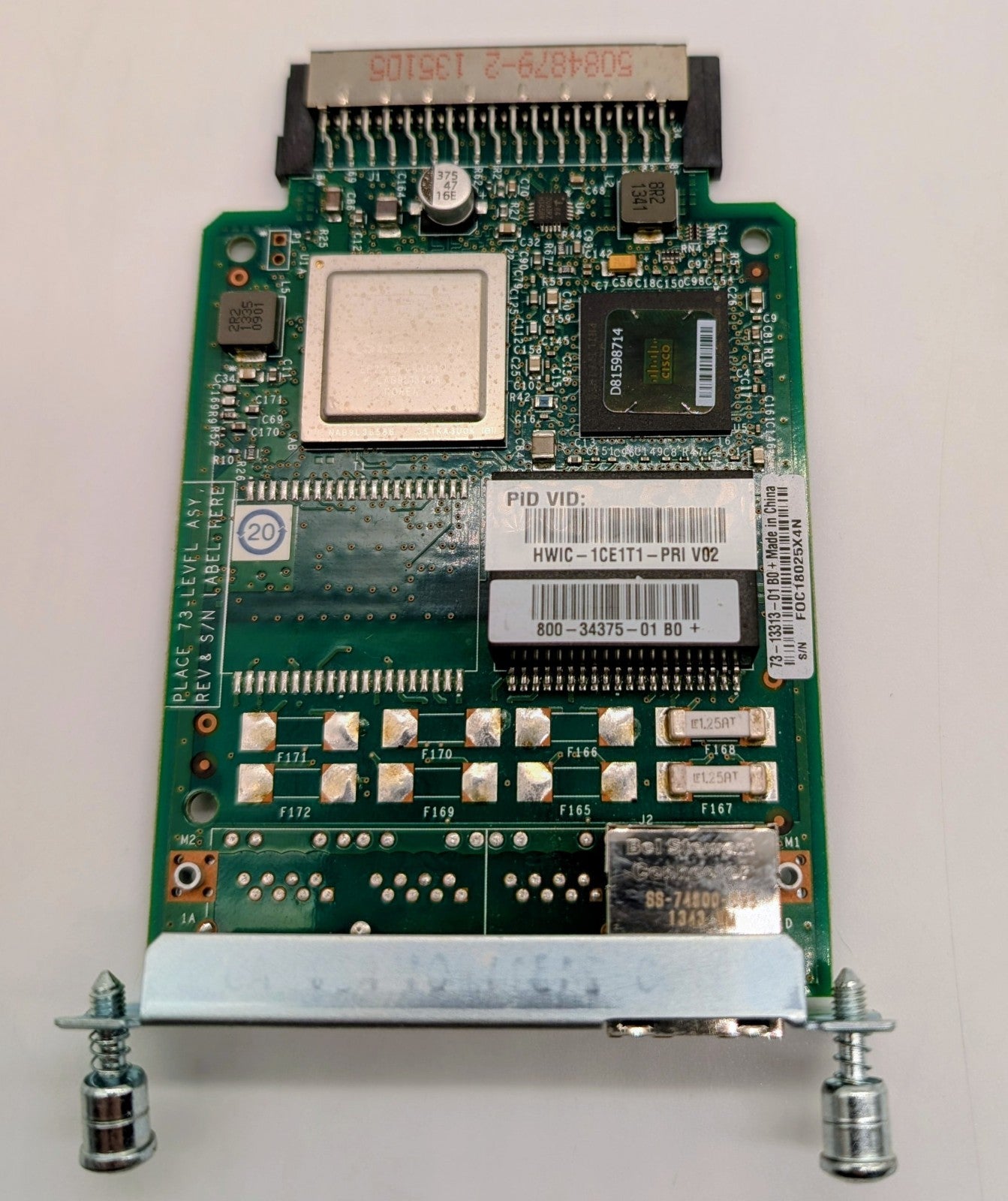 Cisco HWIC-1CE1T1-PRI 1-Port T1/E1 ISDN PRI High Speed WAN Interface Card0