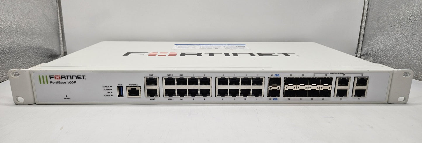 Fortinet Fortigate 100F 12-Port GbE 8-Port SFP FG-100F Firewall1