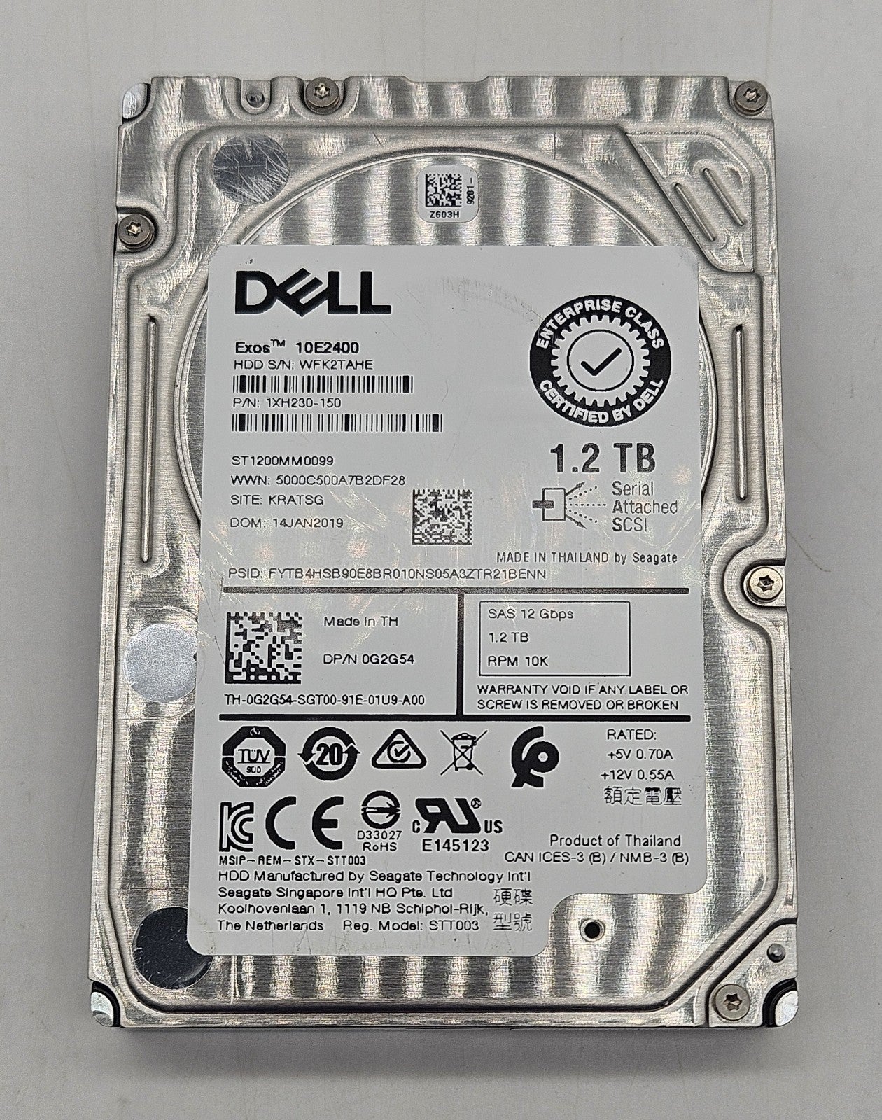 Seagate 1.2TB 10k RPM SAS 12Gbps 128MB (ISE / 512n) 2.5" Hard Drive ST1200MM00991
