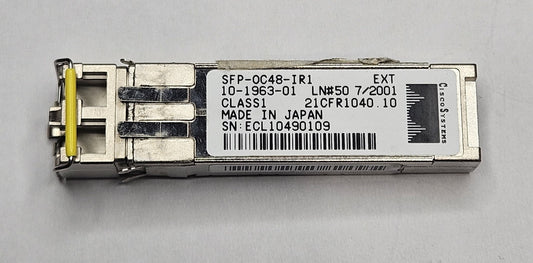 Cisco 2.67Gb OC-48/STM-16 IR1 SMF 15km 1310nm SFP Transceiver SFP-OC48-IR10