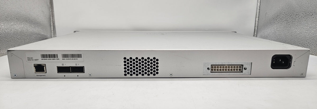 Cisco Meraki 48-Port PoE+ GbE & 4-1Gb SFP Network Switch UNCLAIMED MS210-48FP3