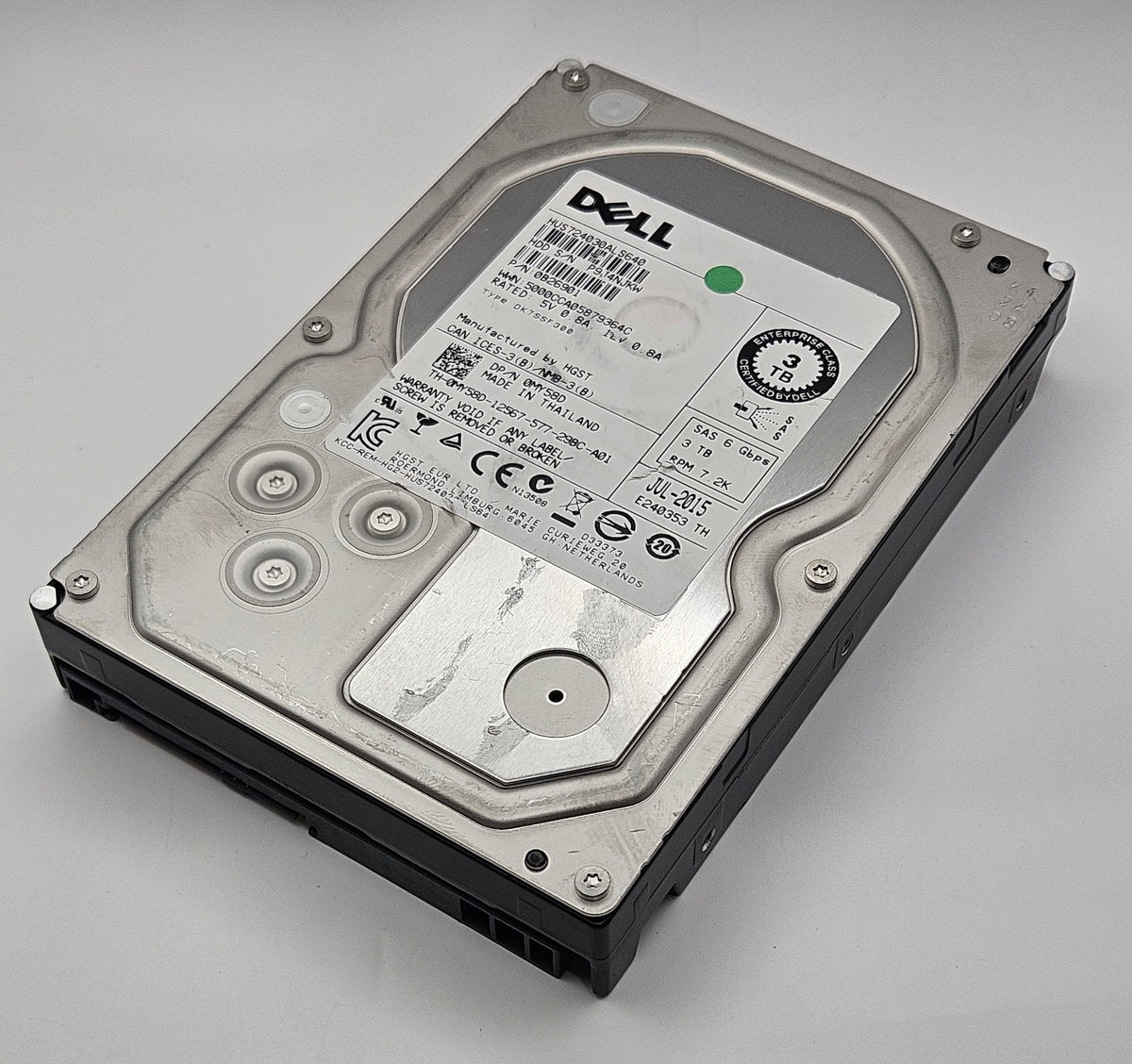 Dell Hatachi MY58D Ultrastar 3TB 7200RPM SAS 6Gb 3.5" Hard Drive HUS724030ALS6400