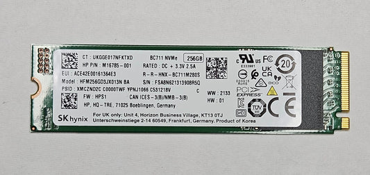 Hynix BC711 256GB PCIe 3.0 x4 NVMe M.2 2280 SSD HFM256GD3JX013N0