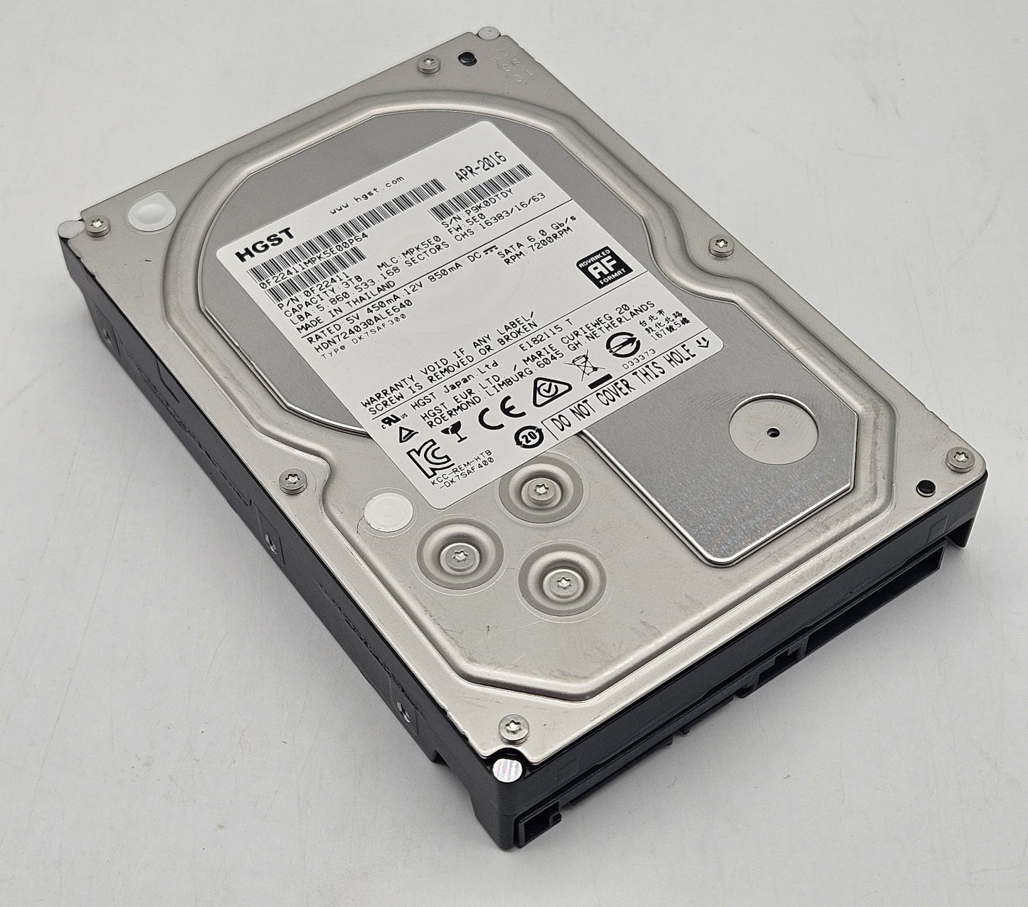 Hitachi Deskstar NAS 3TB 7.2kRPM SATA 6Gbps 64MB 3.5" Hard Drive HDN724030ALE6400