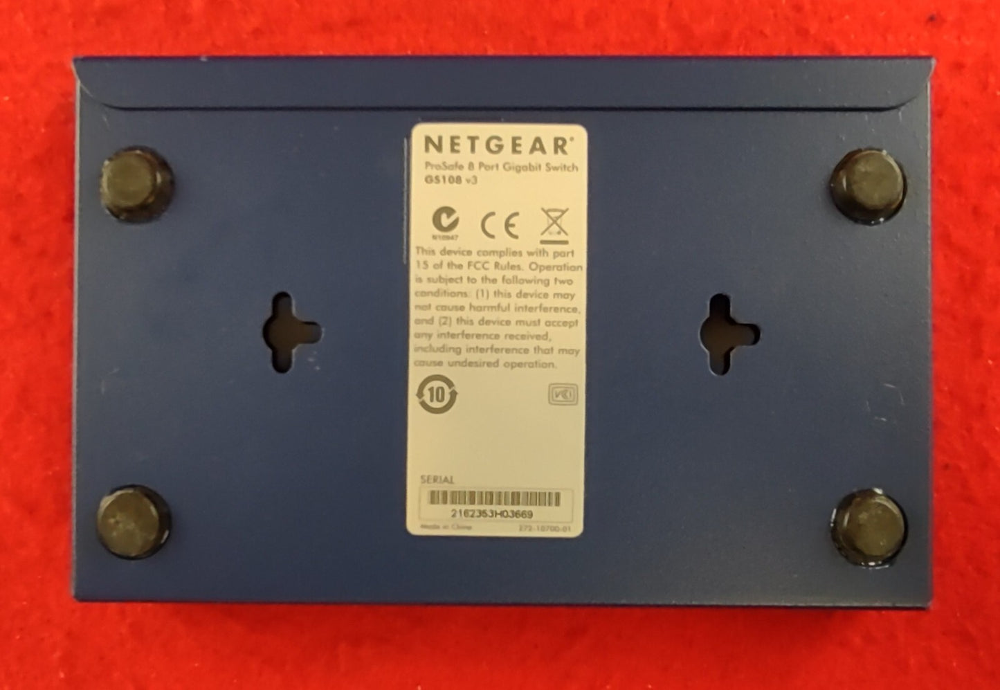 Netgear ProSafe 8-Port GbE Unmanaged Switch w/ Power Supply GS1083