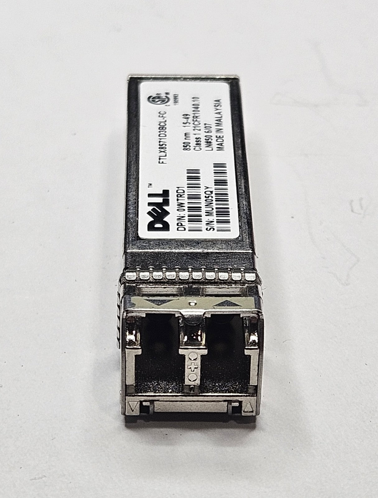 LOT OF 4 Dell 10GBase-SR MMF 850nm LC Connector SFP+ Transceiver WTRD13