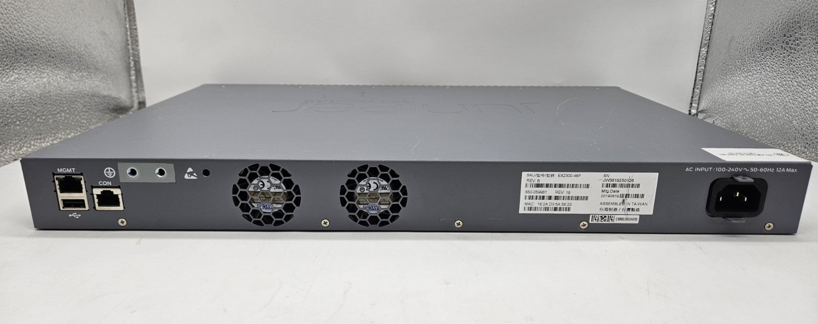 Juniper 48-Port GbE PoE+ & 4-Port 10GB SFP+ Layer 2 Network Switch EX2300-48P3