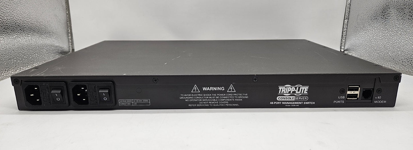 Tripp Lite 48-Port Serial Console Server Management Switch B096-0483