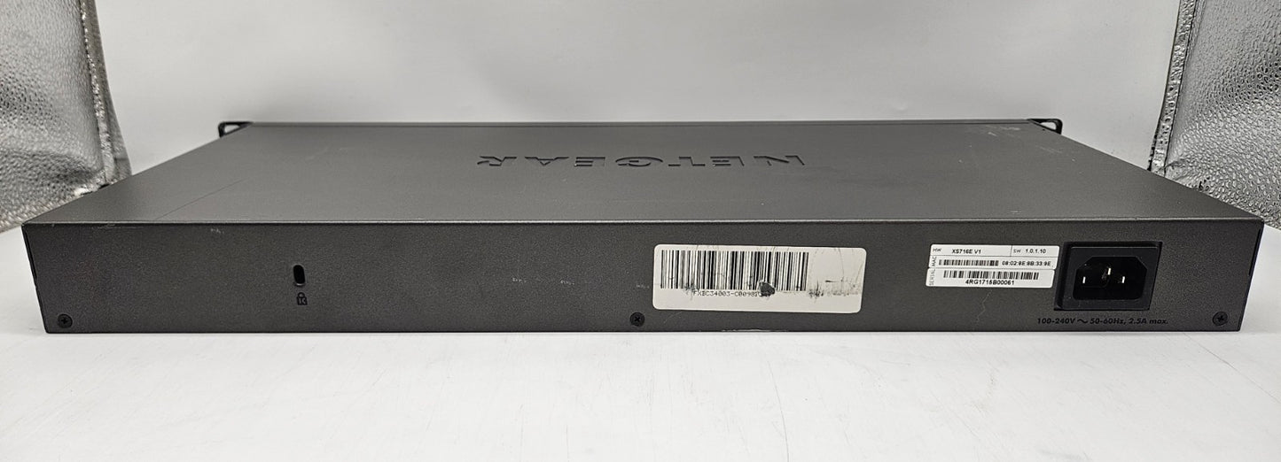 Netgear 16-Port 10GB Ethernet Layer 2 Web Managed Network Switch XS716E3