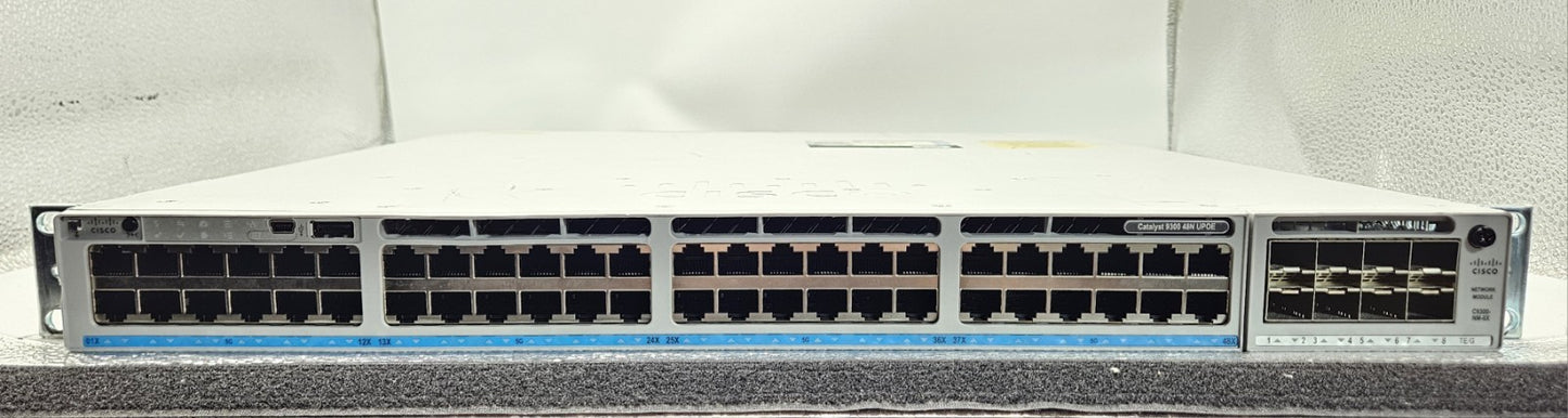 Cisco Catalyst 9300 48-Port 5GB Ethernet Network Switch C9300-48UN-A *1 Bad Port1