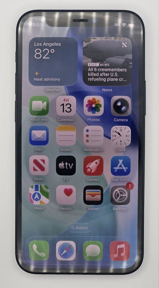 Apple iPhone 12 Mini A2176 MG603LL/A - 64 GB - Blue (Unlocked) Battery 77%0