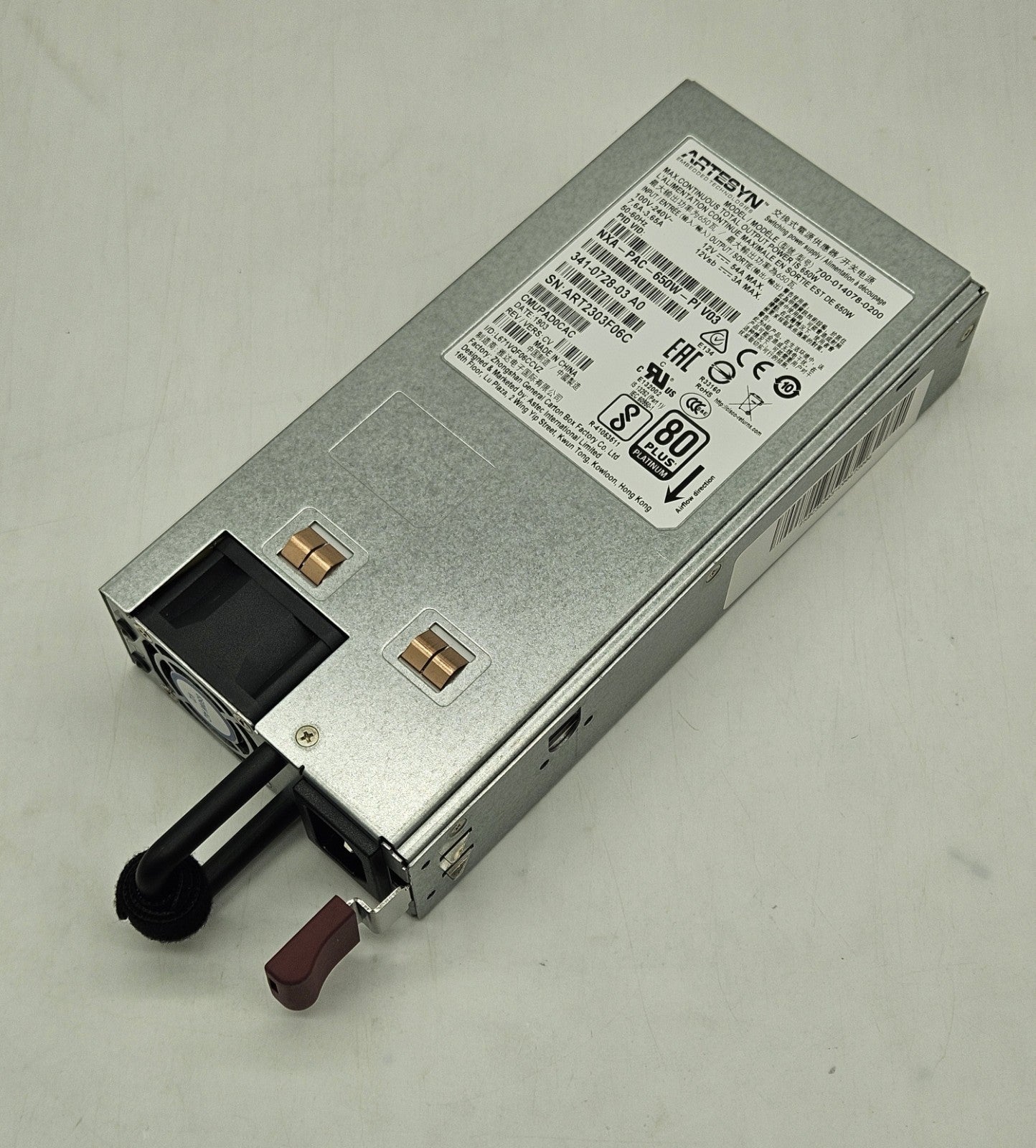 Cisco 650W Power Supply Nexus 3000/9000 Switches (Port Intake) NXA-PAC-650W-PI1