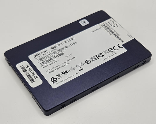 Micron 5200 ECO 960GB TLC SATA 6Gbps Read Intensive (PLP) 2.5" SSD MTFDDAK960TDC0