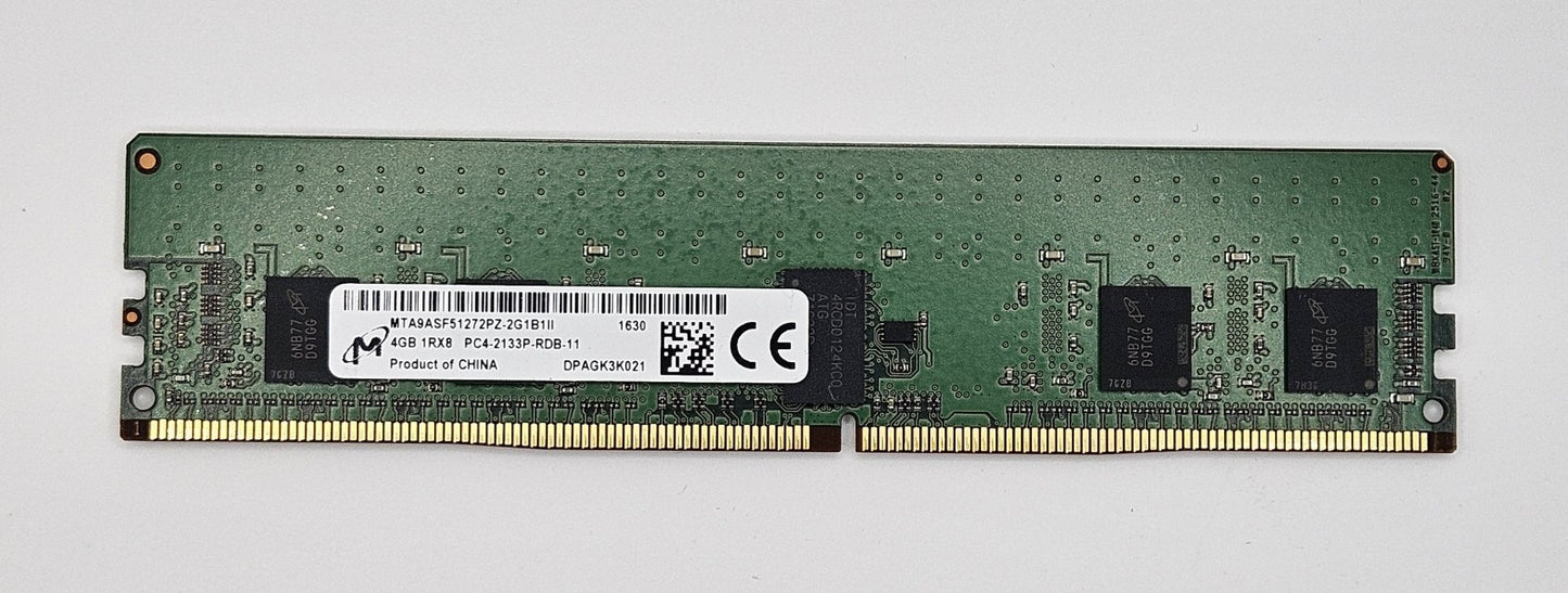 LOT OF 2 Micron 4GB PC4-17000 DDR4-2133 REG ECC Server RAM MTA9ASF51272PZ-2G1B11