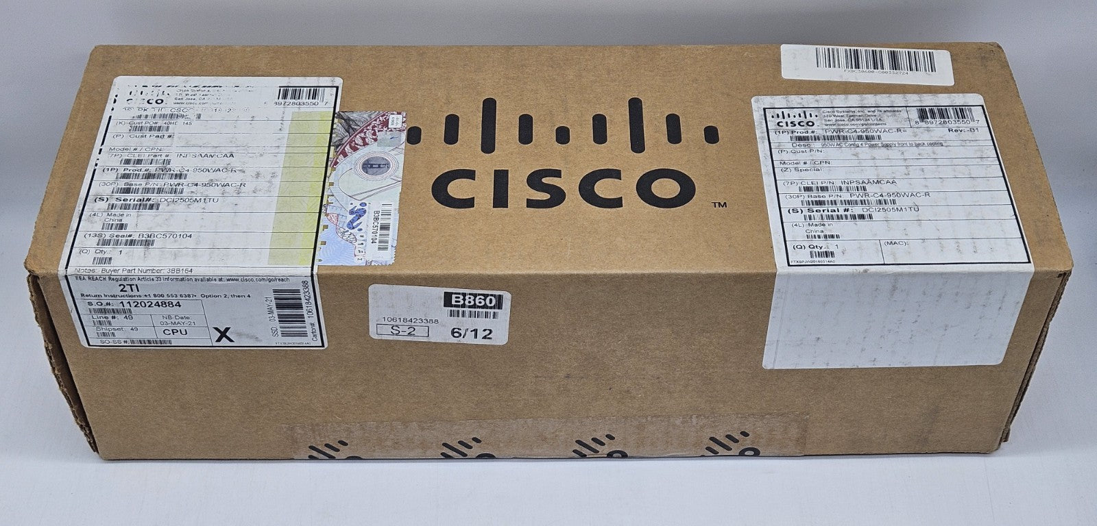 NEW Cisco 950W Power Supply for Catalyst 9500 Series Switches PWR-C4-950WAC-R1