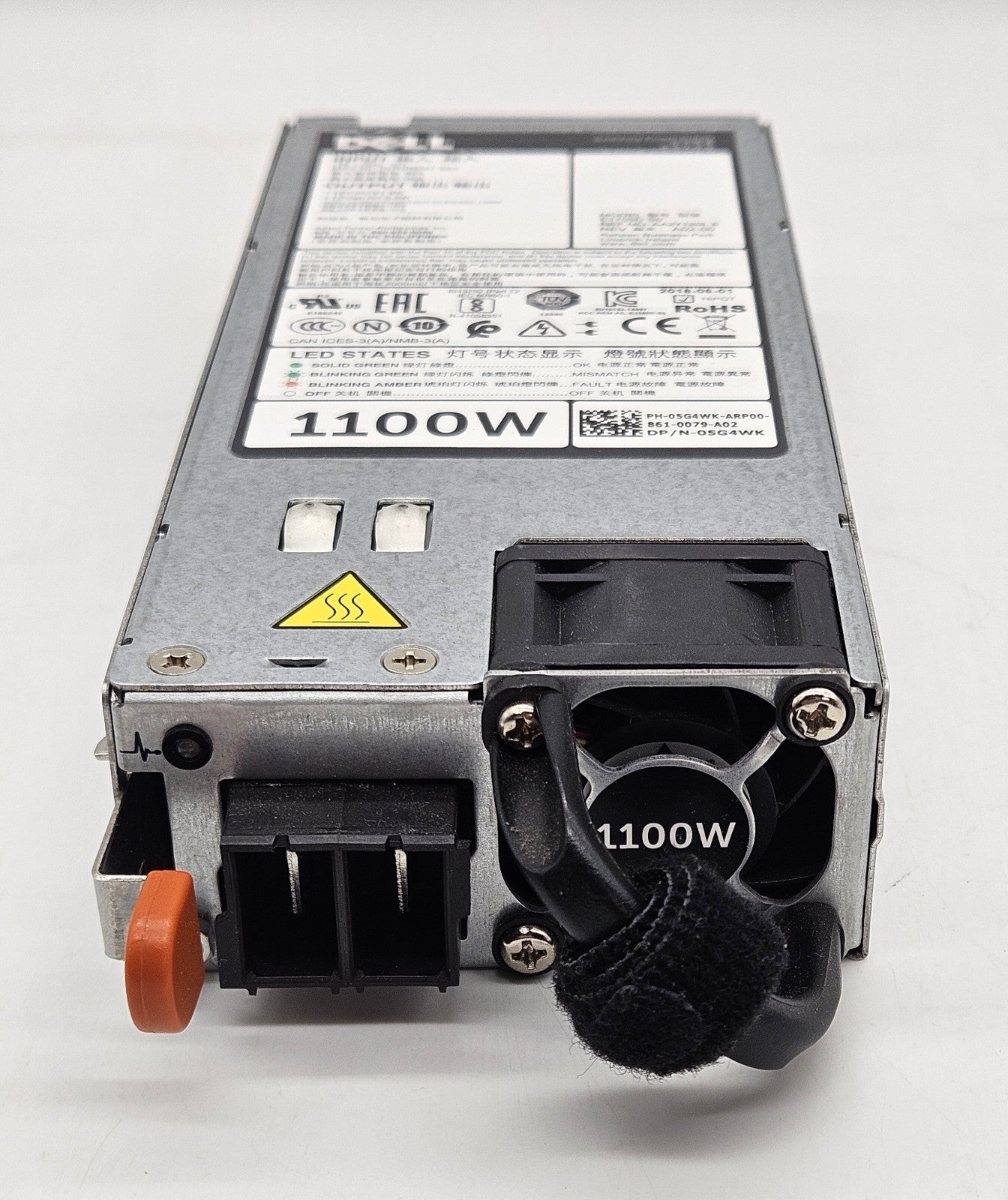 LOT OF 2 Dell 1100W 48-60V DC Power Supply PowerEdge R620/720/820 R720XD 5G4WK2