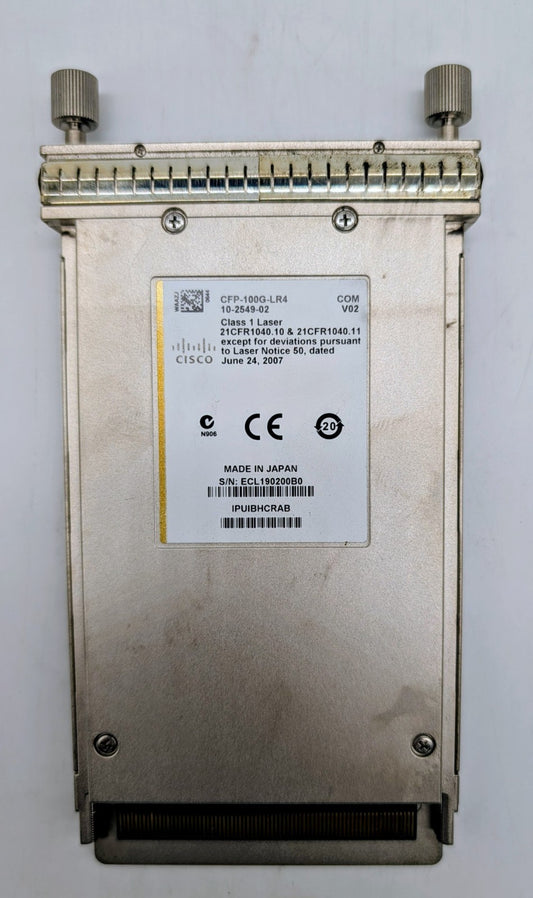 Cisco QSFP-100G-LR4  100GB BASE-LR4 1330nm LC SMF CFP Transceiver0