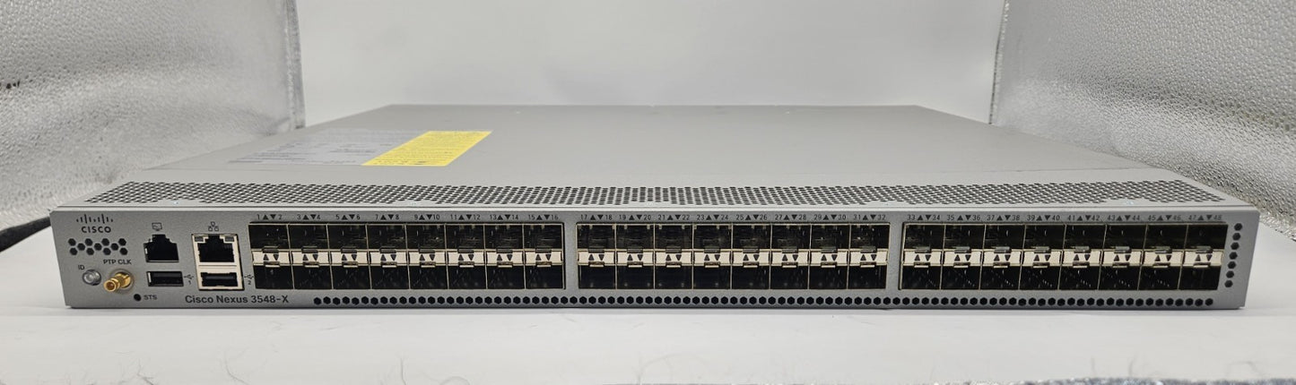 Cisco Nexus 3548-X 48-Port SFP+ Network Switch w/ 2x PSU N3K-C3548P-10GX1