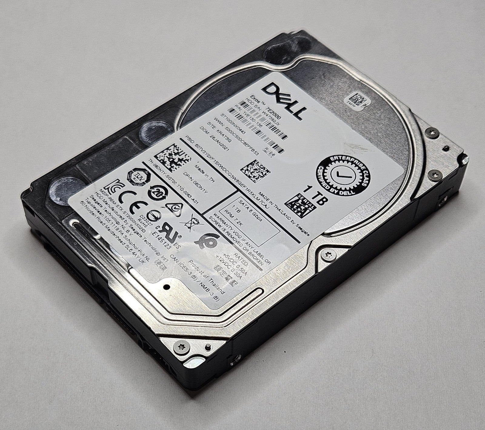Seagate 1TB 7200RPM SATA 6Gbps 128MB (SED-ISE) 2.5" Hard Drive ST1000NX04430