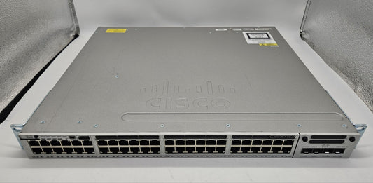 Cisco Catalyst 3850 48-Port GbE PoE+ Switch w/NM-2-10G & 2xPSU WS-C3850-48P-S0