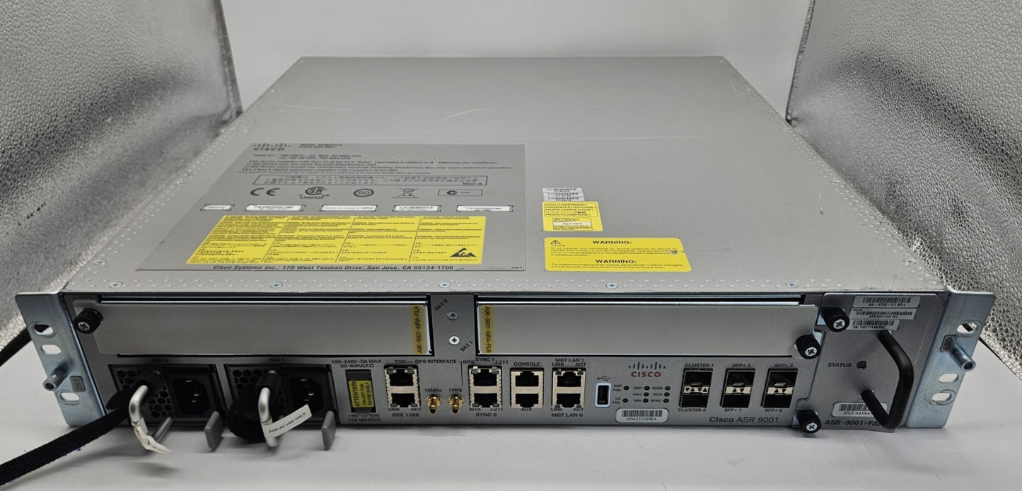 Cisco 4-Port SFP Agregated Services Router w/ 2x PSU OS 6.2.3 ASR 90010