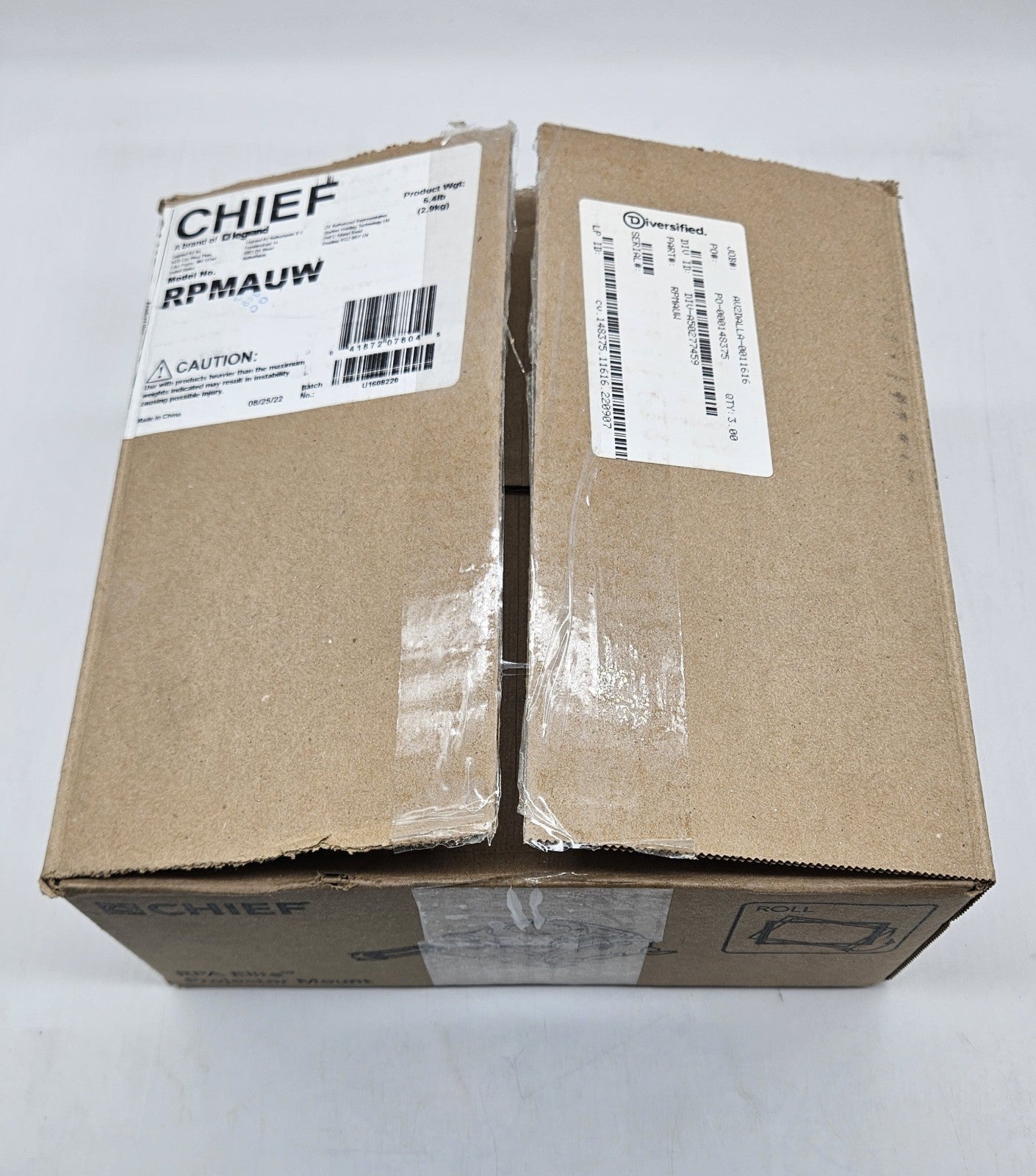 NEW OPEN BOX Chief Universal SpeedConnect Projector Ceiling Mount (White) RPMAUW0