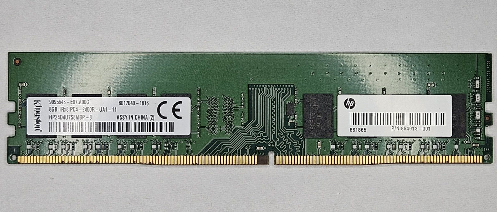 Kingston 8GB PC4-19200 DDR4-2400MHz ECC REG Server Memory RAM HP24D4U7S8MBP-80