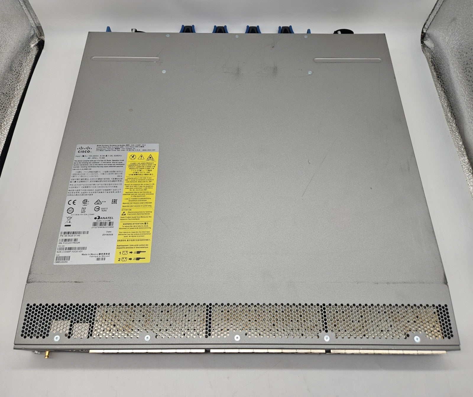 Cisco Nexus 3548-X 48-Port SFP+ Network Switch w/ 2x PSU & Lic N3K-C3548P-10GX2
