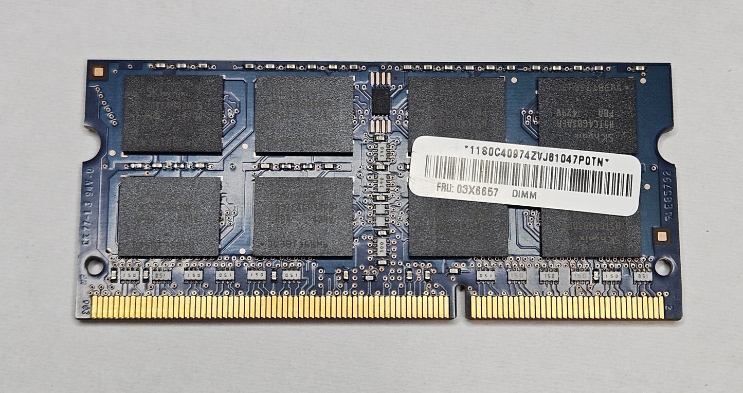 Hynix 8GB PC3-12800 DDR3-1600MHz SoDimm Laptop Memory RAM HMT41GS6AFR8A-PB1