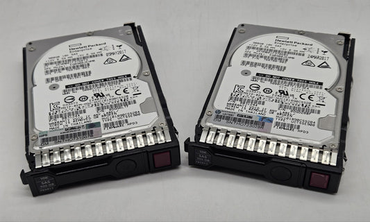 LOT OF 2 HP 900GB 10k RPM SAS 12Gbps Dual Port 2.5 Hard Drive 785411-0010