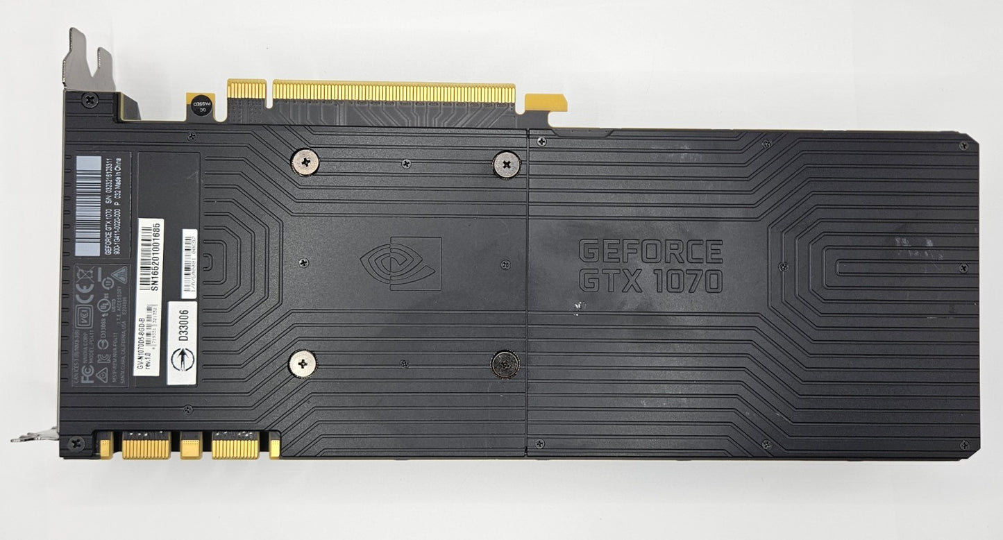Gigabyte Geforce GTX 1070 Founders 8GB GDDR5 PCIe 3.0 x16 Video Card3