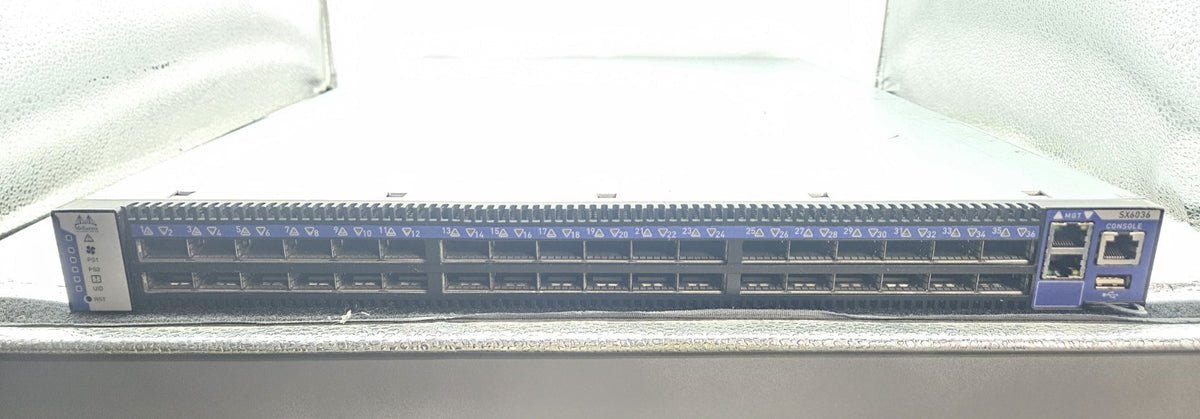 Mellanox SX6036 36-Port 40GB QSFP Network Switch w/ 2x PSU MSX6036T-1SFS1