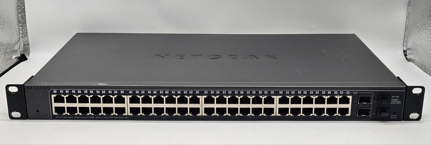 Netgear ProSafe GS748T 48-Port GbE & 4-Port SFP Network Switch GS748T V4H11
