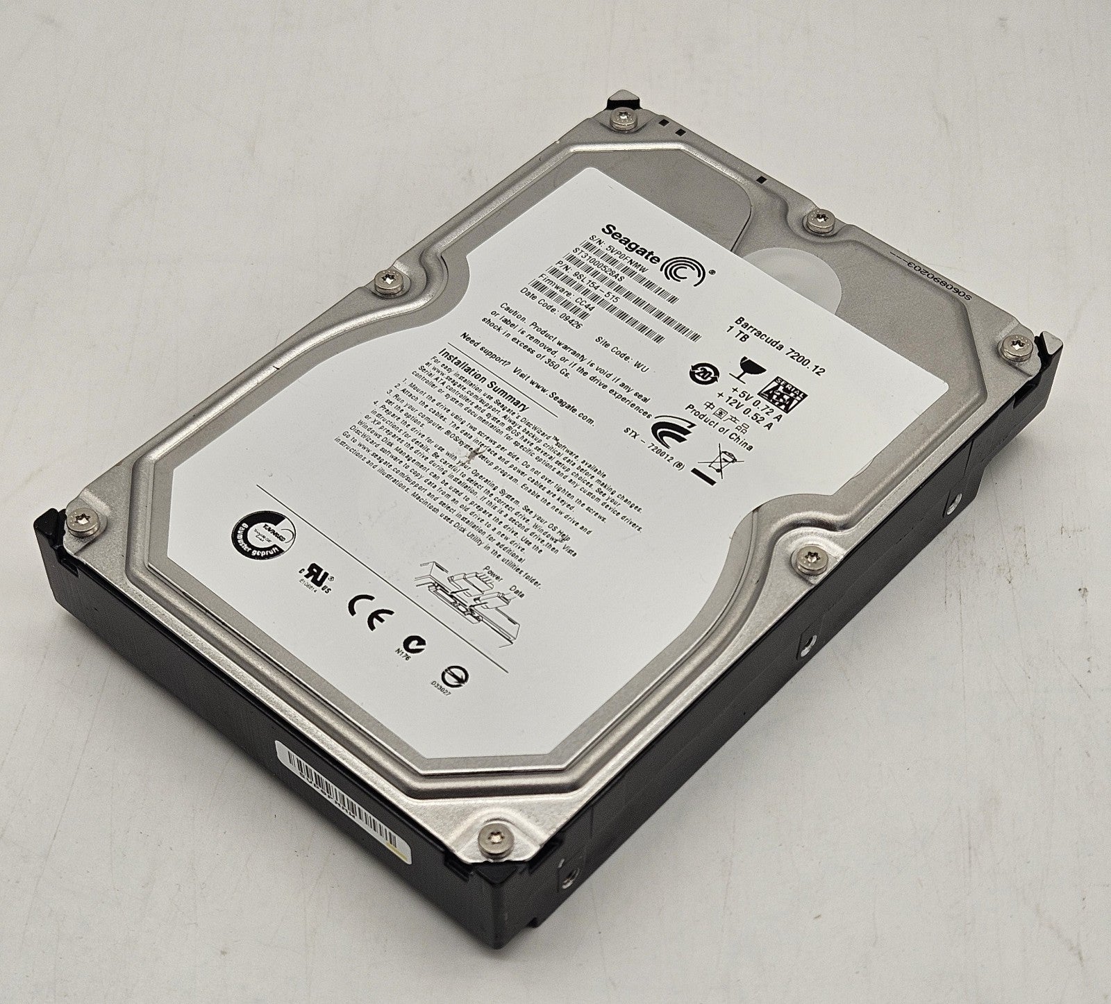 Seagate Barracuda 1TB 7200RPM SATA 3Gbps 32MB 3.5" Hard Drive ST31000528AS0