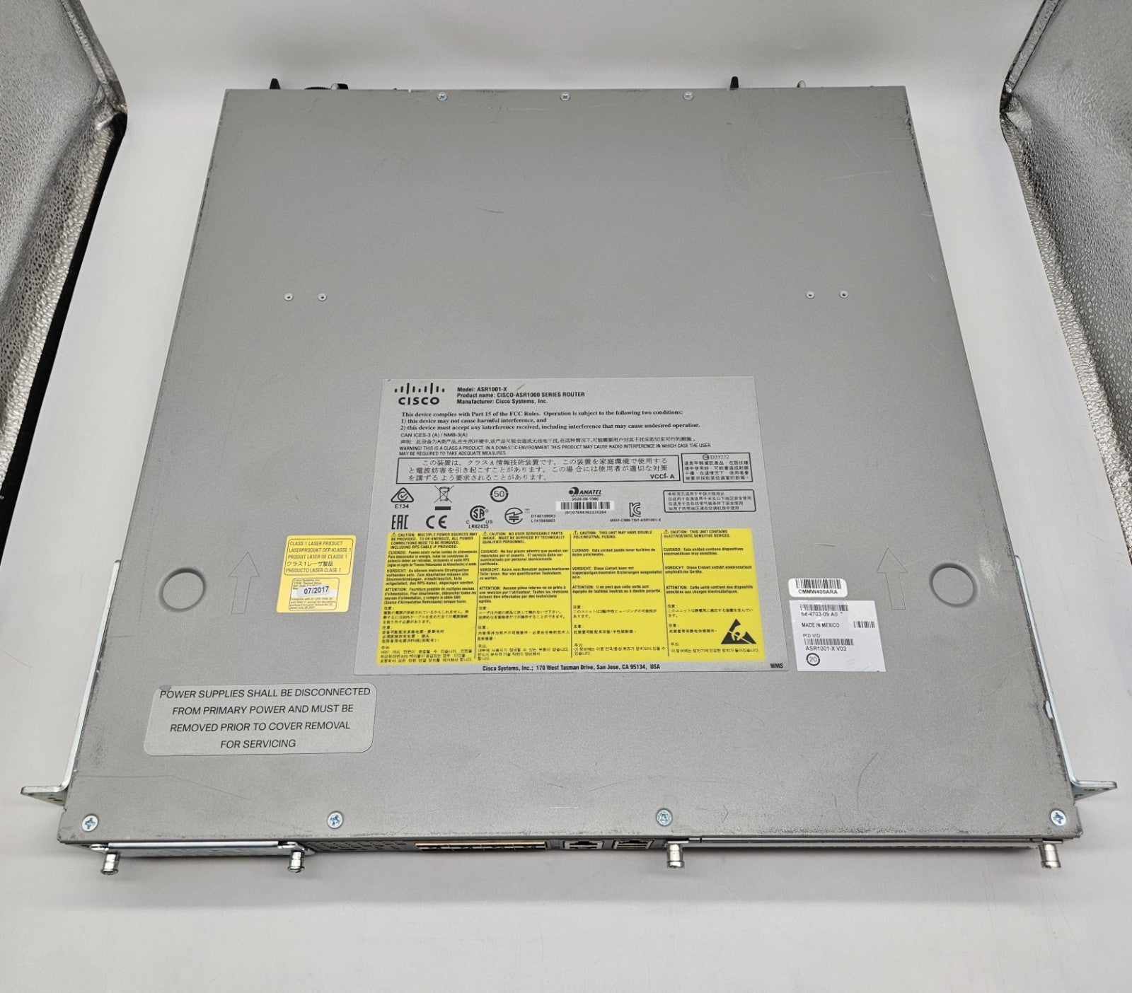 Cisco 2-10Gb & 6-1Gb SFP Aggregation Services Router w/ Licenses ASR1001-X2