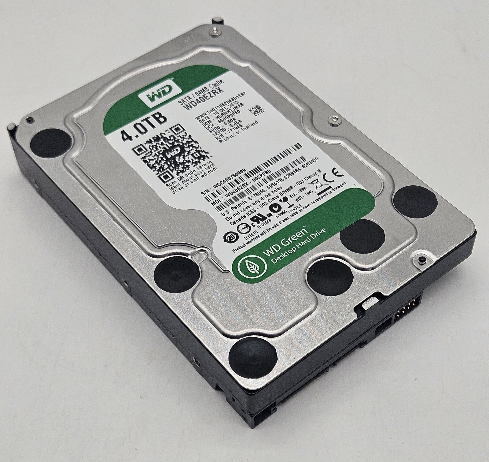 Western Digital reen 4TB 5400RPM SATA 6Gbps 64MB Cache 3.5" Hard Drive WD40EZRX0
