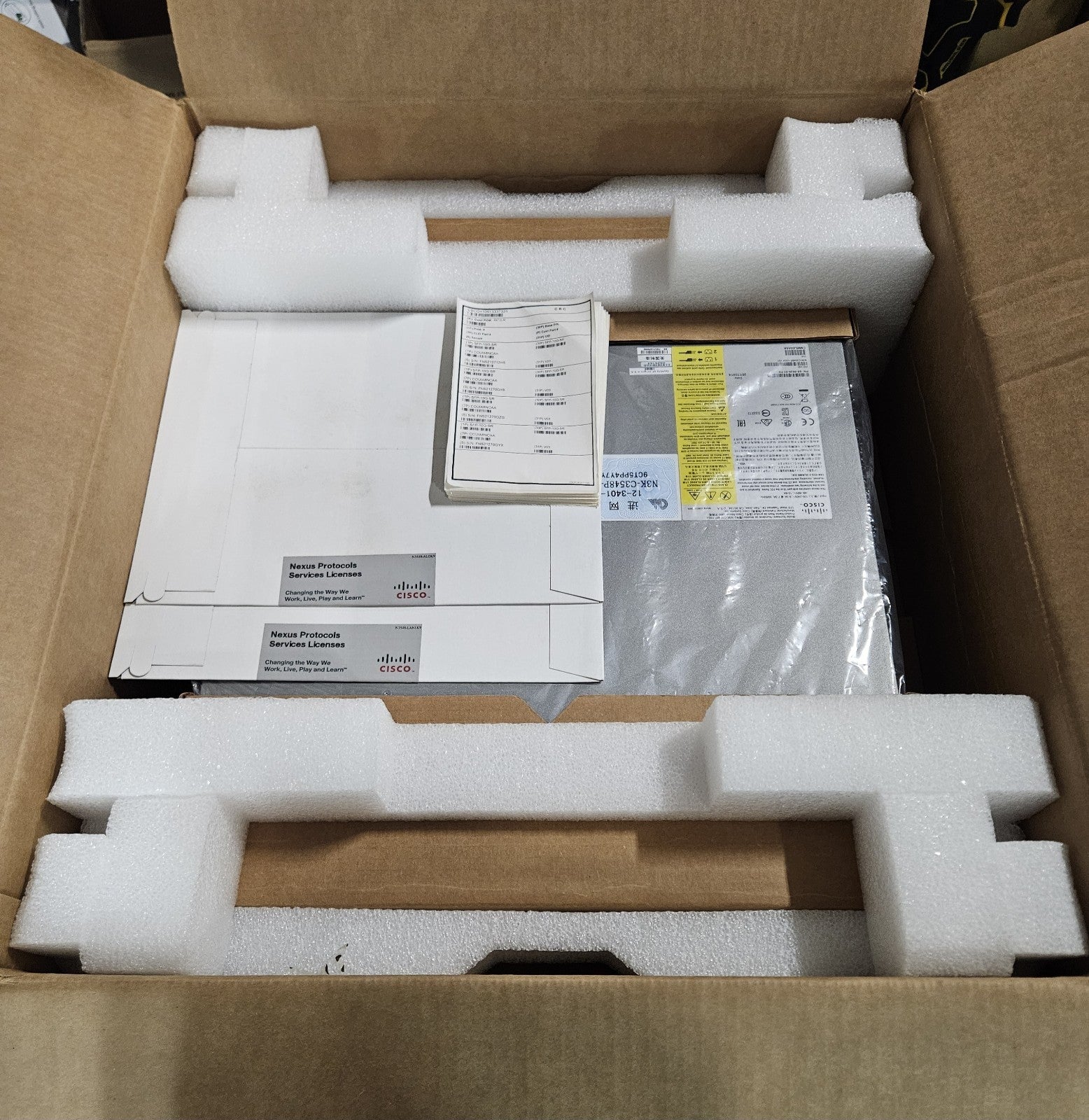 NEW Cisco Nexus 3548-X 48-Port SFP+ Switch w/ 2x PSU & 48x SFP  N3K-C3548P-10GX2