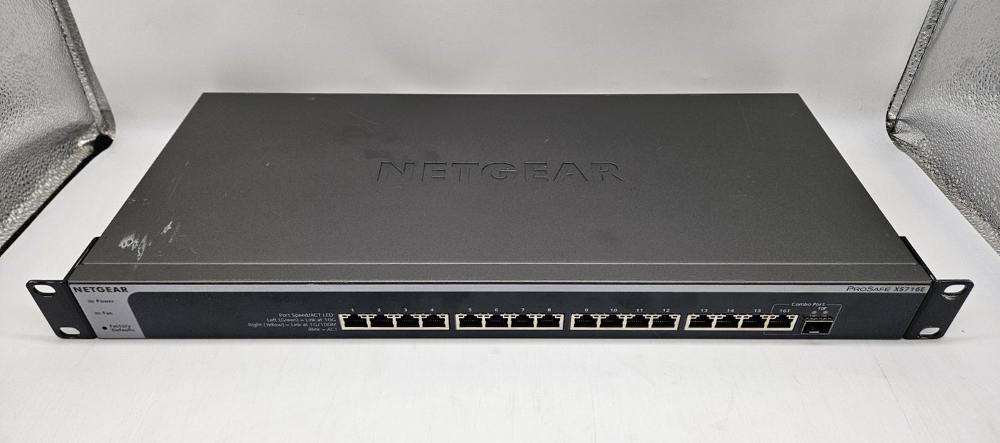 Netgear 16-Port 10GB Ethernet Layer 2 Web Managed Network Switch XS716E0