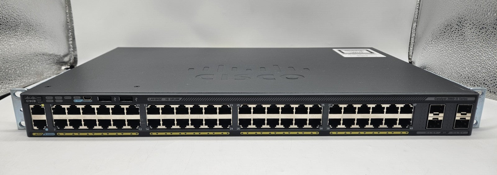 Cisco 2960X 48-Port GbE & 4-Port SFP Network Switch w/ Stack WS-C2960X-48TS-L1