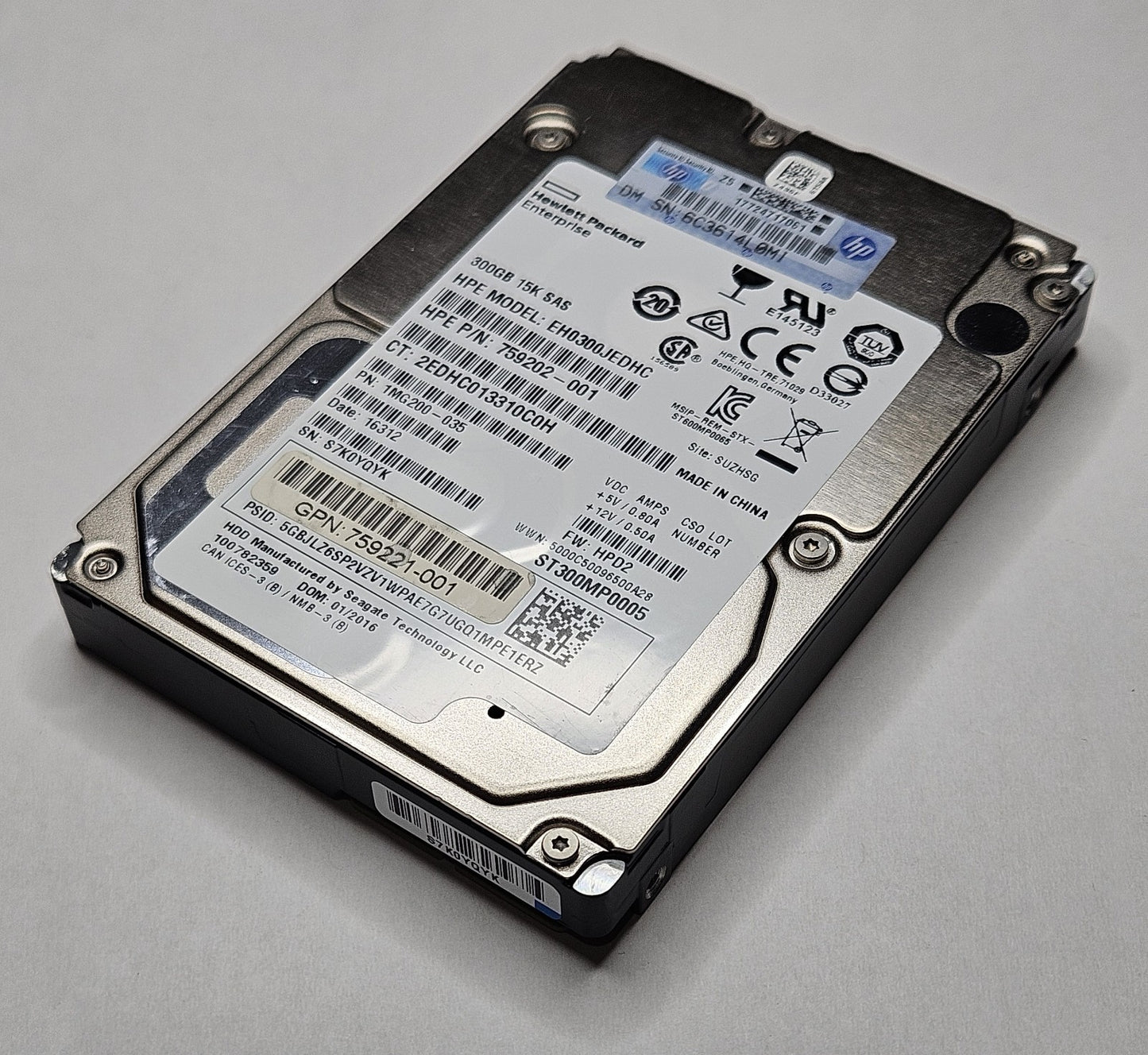 Seagate 15K.5 300GB 15000RPM SAS 12Gbps 128MB Cache 2.5" Hard Drive ST300MP00050