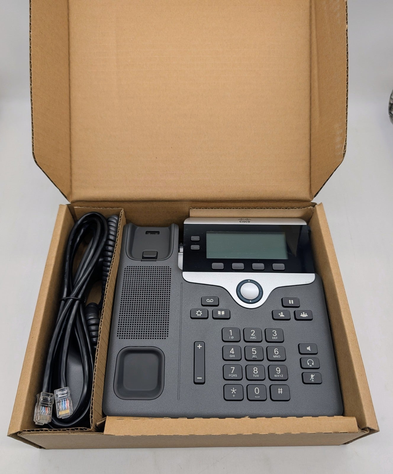 New Open Box Cisco IP Phone CP-7821-K9 Charcoal, Black0