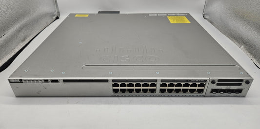 Cisco Catalyst C3850 24-Port PoE+ GbE Network Switch w/ NM-4-1G WS-C3850-24U-S0