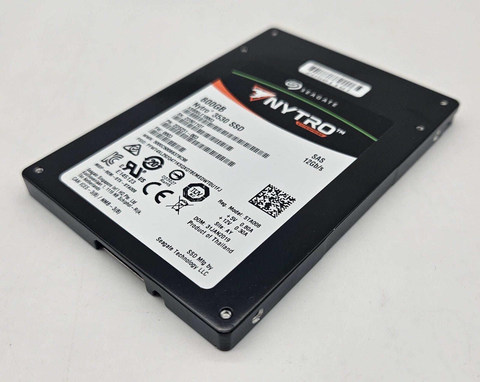 Seagate Nytro 3530 eMLC 800GB SAS 12Gbps 2.5" SSD XS800LE100030