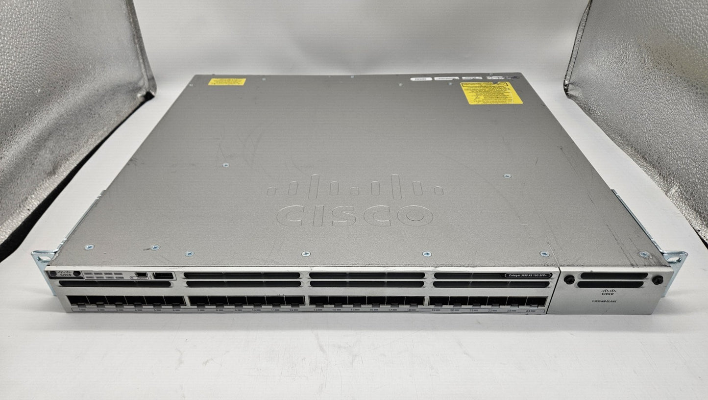 Cisco Catalyst 3850 24-Port 10Gb SFP+ Network Switch WS-C3850-24XS-E0