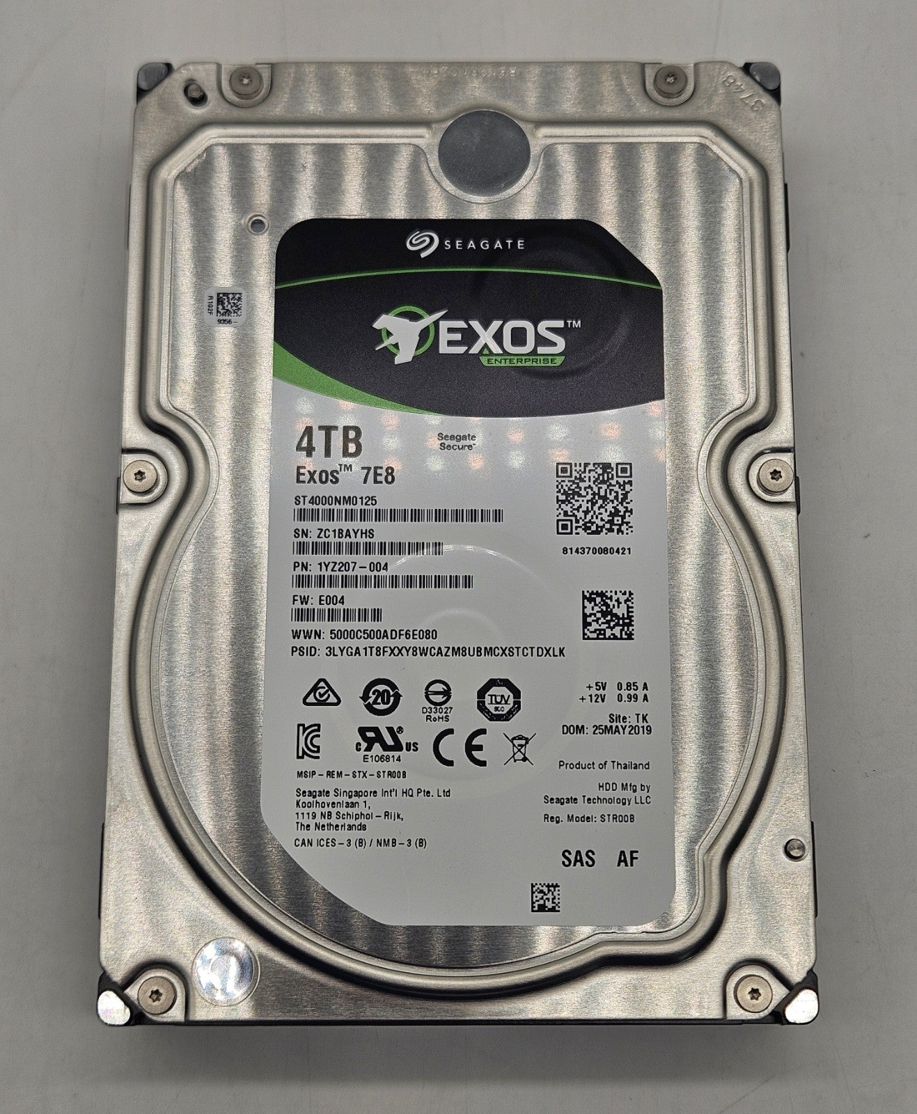 Seagate 4TB 7200RPM SAS 12Gbps 128MB Cache (512e) 3.5" Hard Drive ST4000NM01251